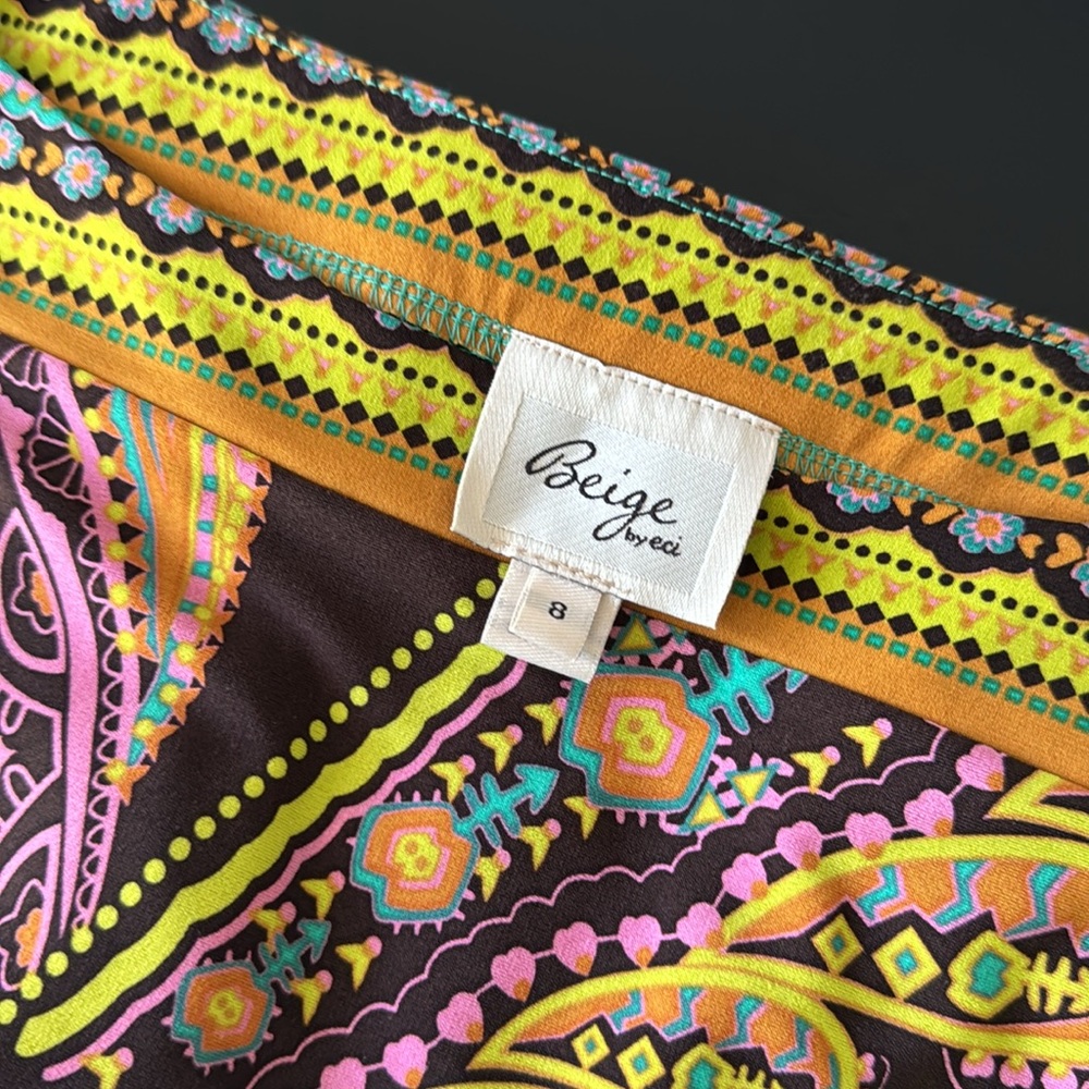 Boho Paisley Print Dress - Picture 7 of 8